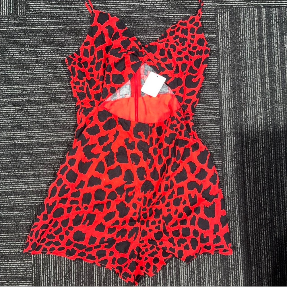 Red Romper from Urban Outfitters!